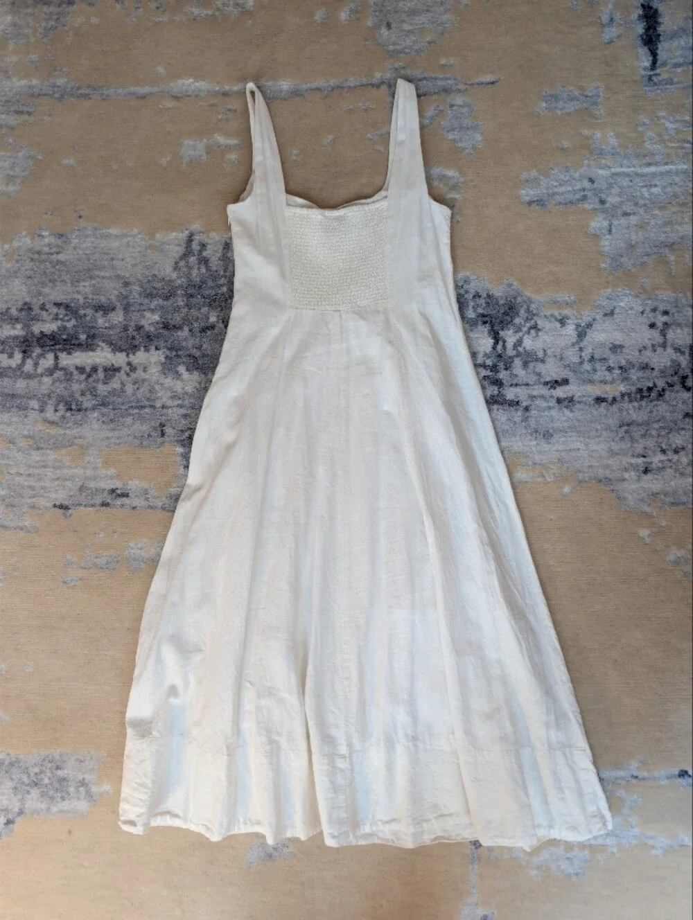 GAP White Sleeveless Linen-Blend Maxi Dress - Picture 2 of 11